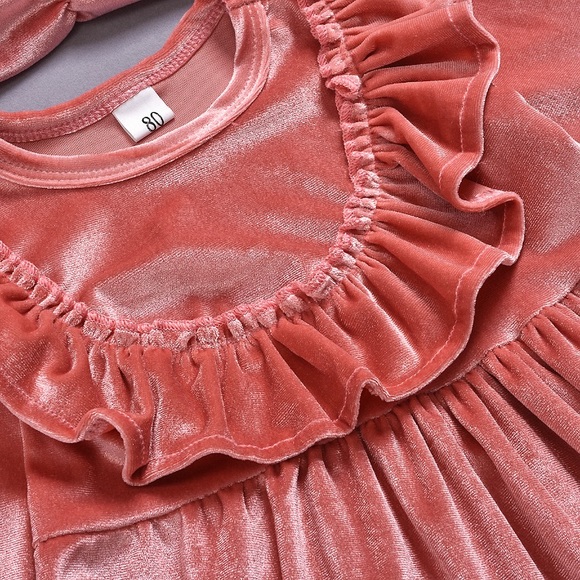 NWT🎉 Toddler Flounced Long-Sleeve Dress - Picture 4 of 8